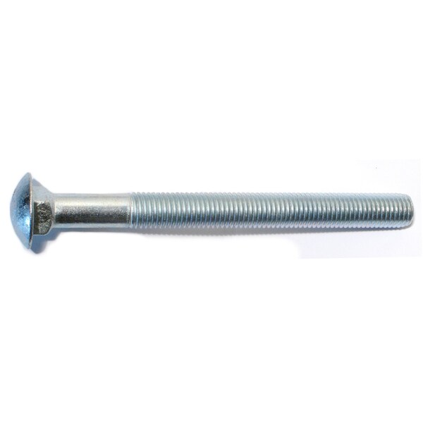 Midwest Fastener Carriage Bolt, Square Neck, 10 (Coarse), 8 in L, Steel, Zinc Plated, 20 PK 01185 - main